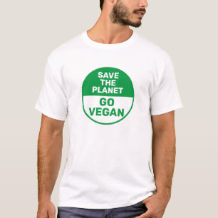 Save The Planet Go Vegan Protest Climate Change T-Shirt