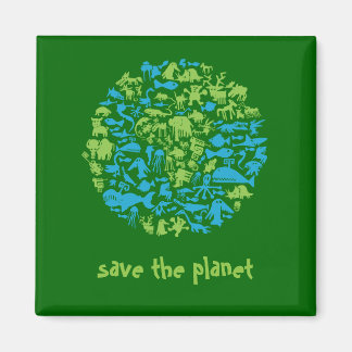 Save the planet magnet
