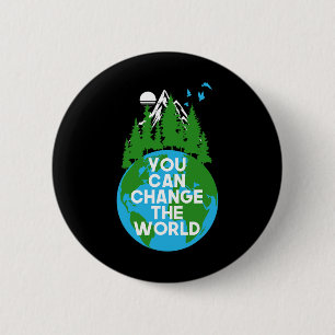 Save The Planet Mother Earth Cool Earth Day Lovers 6 Cm Round Badge