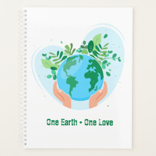 Save the Planet. One Earth One Love Planner