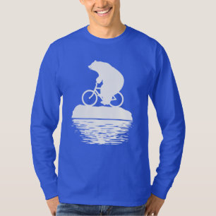 Save the Planet: Polar Bear Bicycle Men's T-shirt