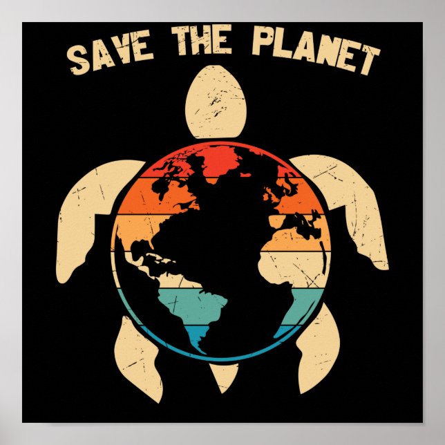save the planet poster (Front)