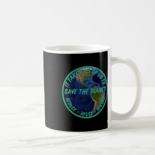 Save The Planet Recycle Earth Day Environmental  Coffee Mug