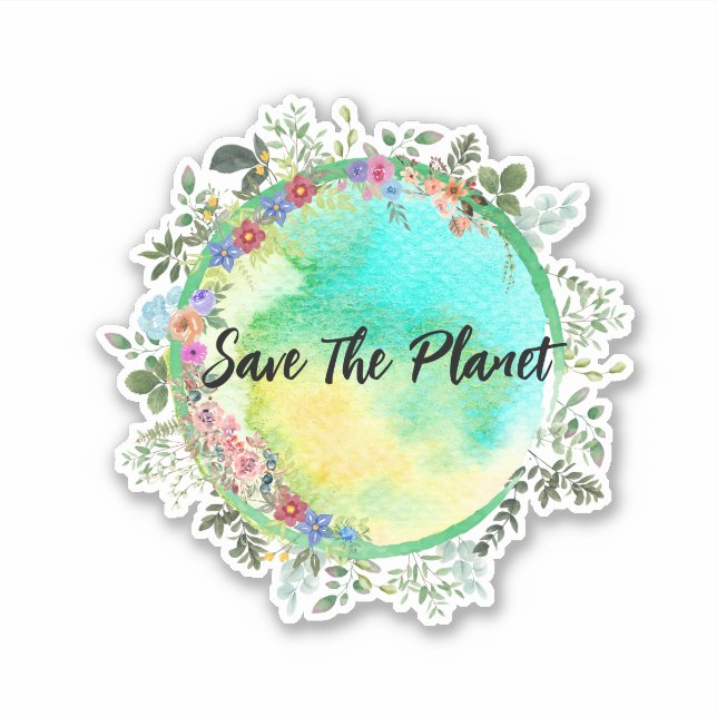 Save The Planet Sticker (Front)