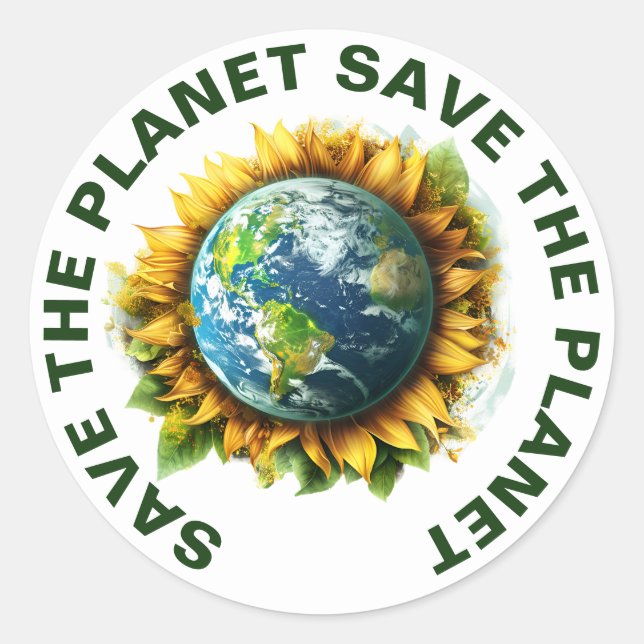 Save The Planet Stickers (Front)