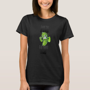 Save the Plants eat more Meat Anti Vegan T-Shirt