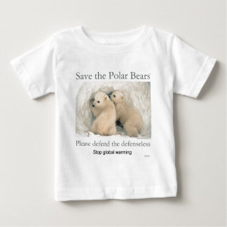 Save the Polar Bears Baby T-Shirt