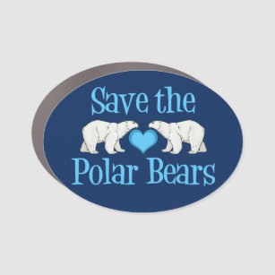 Save the Polar Bears Car Magnet