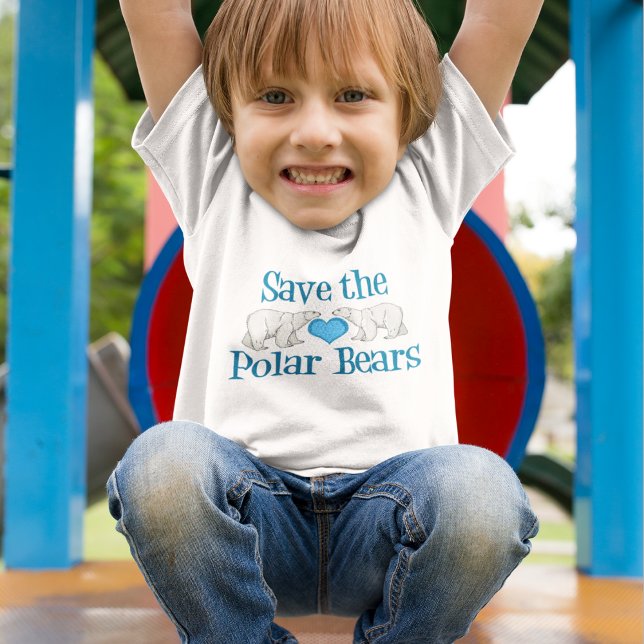 Save the Polar Bears Cute Toddler T-Shirt (Creator Uploaded)