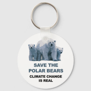 Save the Polar Bears Key Ring