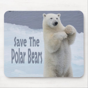 Save The Polar Bears Mouse Pad