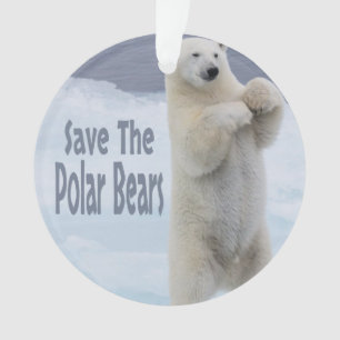 Save The Polar Bears Ornament