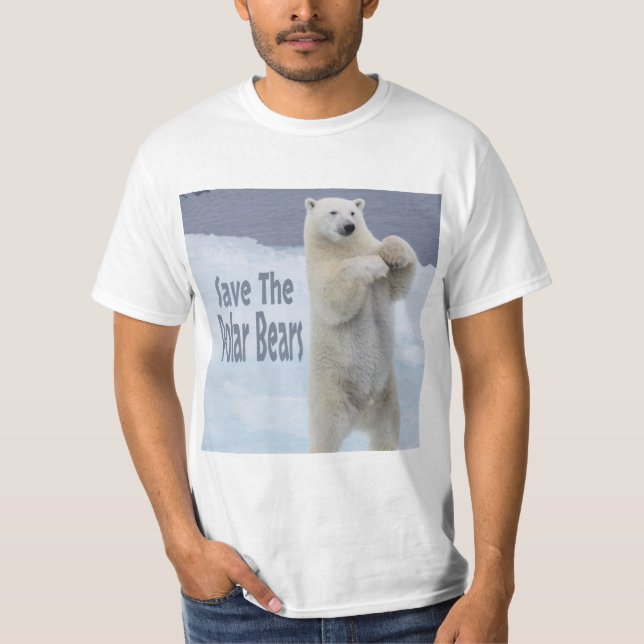 Save The Polar Bears T-Shirt (Front)