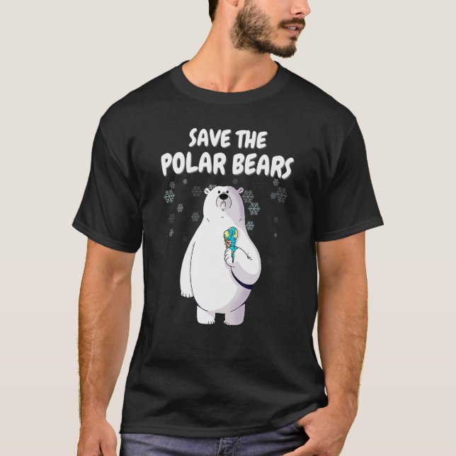 Save The Polar Bears T-Shirt (Front)