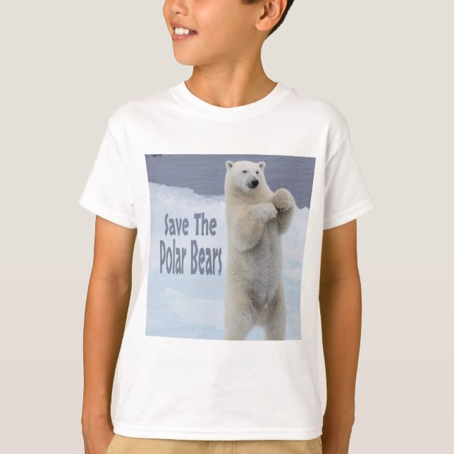 Save The Polar Bears T-Shirt (Front)