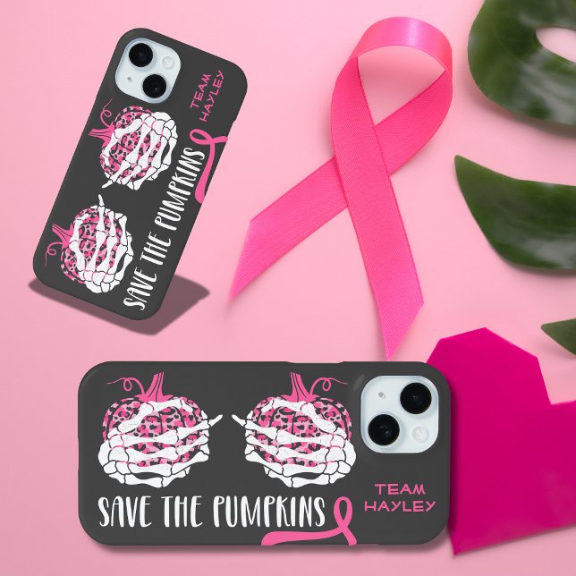 Save the Pumpkins Breast Cancer Awareness Case-Mate iPhone Case (Creator Uploaded)