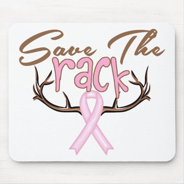 Save The Rack Breast Cancer Awareness Mouse Pad (Front)
