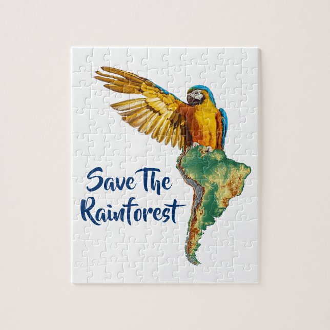 Save The Rainforest Jigsaw Puzzle (Vertical)