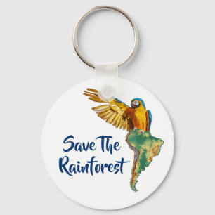 Save The Rainforest Key Ring