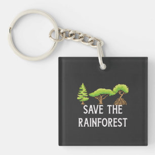Save The Rainforest Key Ring