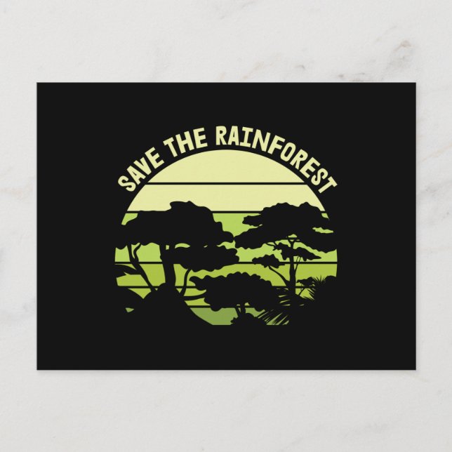 Save the Rainforest Postcard (Front)