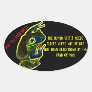 Save the Rainforest sticker