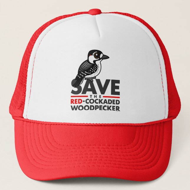 Save the Red-cockaded Woodpecker Trucker Hat (Front)
