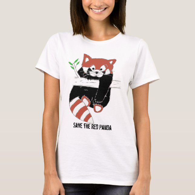 Save the Red Panda aka FireFox T-Shirt (Front)