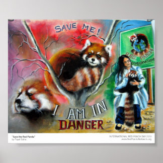 “Save the Red Panda” Print