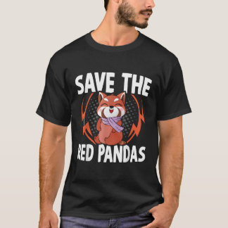Save The Red Panda Red Panda Zoologist T-Shirt