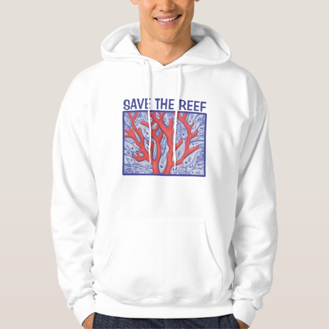 Save the Reef Happy Fish Hoodie (Front)