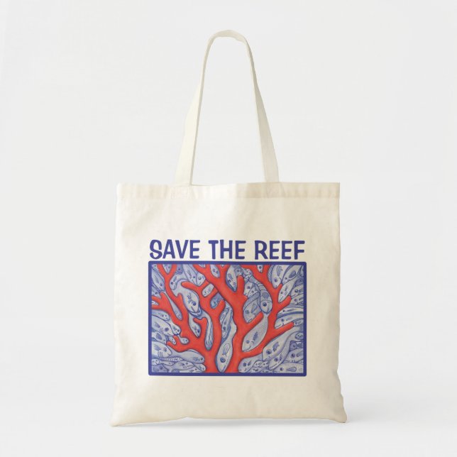 Save the Reef Happy Fish Tote (Front)