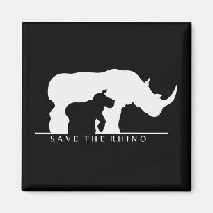 Save The Rhino Magnet
