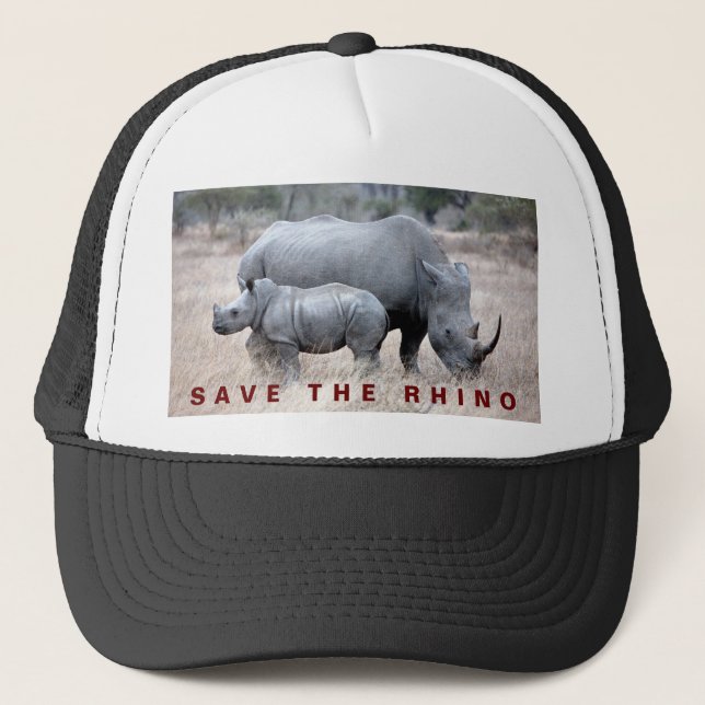 Save the rhino Trucker Hat (Front)