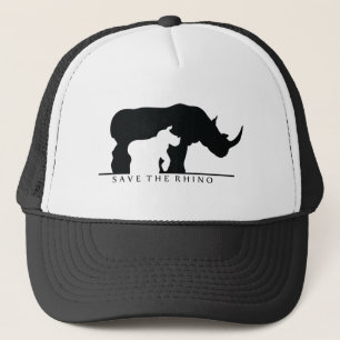 Save The Rhino (white ver.) Trucker Hat