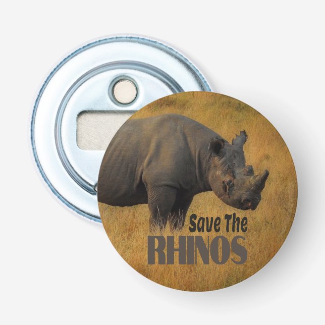 Save The Rhinos Bottle Opener (Front)