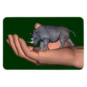 Save The Rhinos ! Magnet