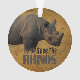 Save The Rhinos Ornament