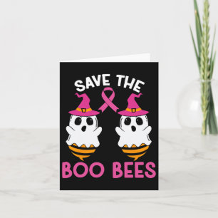 Save The S Breastees Boo Bees Breast Cancer Awaren Card