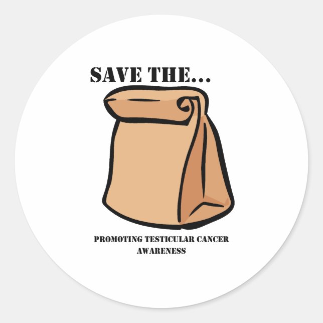 Save the Sak Classic Round Sticker (Front)