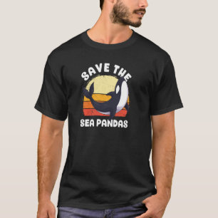 Save The Sea Pandas Orca Whale Dolphin Ocean Anima T-Shirt