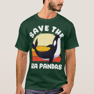 Save The Sea Pandas Orca Whale Dolphin Ocean Anima T-Shirt