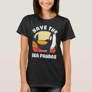 Save The Sea Pandas Orca Whale Dolphin Ocean Anima T-Shirt