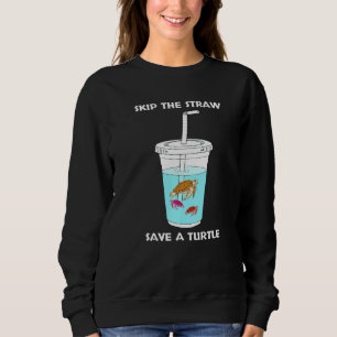Save The Sea Turtle Gif Colourful Ocean Life Turtl Sweatshirt