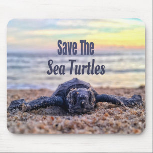 Save The Sea Turtles Mouse Pad