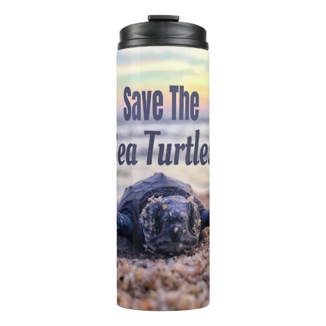 Save The Sea Turtles Thermal Tumbler (Front)
