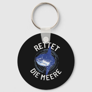Save The Seas Environmental Protection Ocean Moonf Key Ring