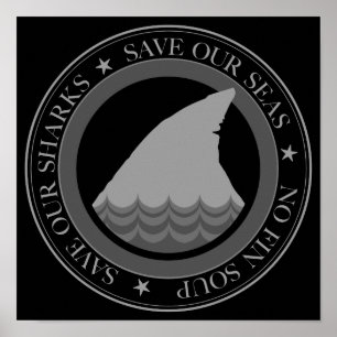 save the sharks poster