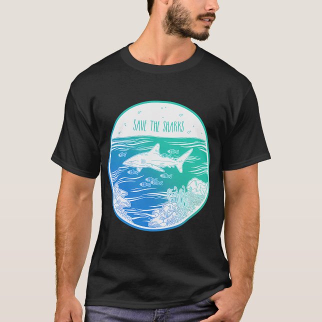Save the Sharks! T-Shirt (Front)