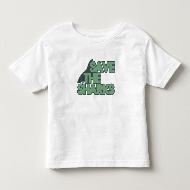 Save the Sharks Toddler T-Shirt (Front)